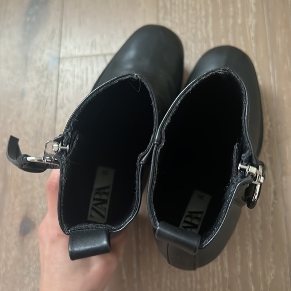 Zara Platform Ankle Boots Sz 36 - Picture 8 of 9